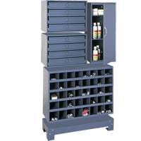 Unit&eacute; de stockage modulaire pour petites pi&egrave;ces, Acier, 8 tiroirs, 33-3/4" x 12-1/4" x 59-5/8", Gris Nuna Depot Inc.