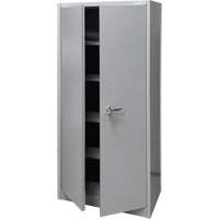 Storage Cabinet, Steel, 4 Shelves, 66" H x 30" W x 15" D, Grey Nuna Depot Inc.