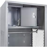 Gear Locker, Steel, 24" W x 24" D x 72" H, Grey Nuna Depot Inc.