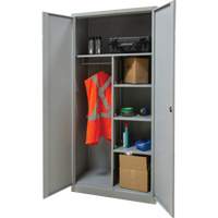 Armoire de rangement combin&eacute;e, 36" la x 18" p x 72" h, Gris Nuna Depot Inc.