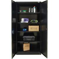 Hi-Boy Storage Cabinet, Steel, 4 Shelves, 72" H x 36" W x 18" D, Black Nuna Depot Inc.