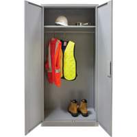 Armoire garde-robe, Acier, 36" la x 18" p x 72" h, Gris Nuna Depot Inc.