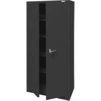 Storage Cabinet, Steel, 4 Shelves, 66" H x 30" W x 15" D, Black Nuna Depot Inc.