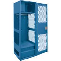 Gear Locker with Door, Steel, 24" W x 18" D x 72" H, Dark Blue Nuna Depot Inc.