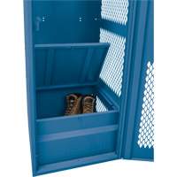 Gear Locker with Door, Steel, 24" W x 18" D x 72" H, Dark Blue Nuna Depot Inc.
