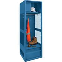 Gear Locker, Steel, 24" W x 24" D x 72" H, Dark Blue Nuna Depot Inc.