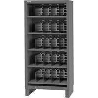 Armoire robuste &agrave; façade ouverte avec s&eacute;parateurs, Acier, 0 tiroirs, 36" x 24" x 78", Gris Nuna Depot Inc.