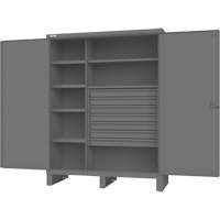Armoire &agrave; portes encastr&eacute;es standards, Acier, 60" la x 24" p x 78" h, Gris Nuna Depot Inc.