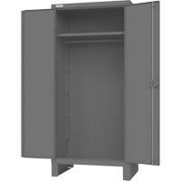 Armoire avec barre de suspension et portes encastr&eacute;es standards , Acier, 78" h x 36" la x 24" P, Gris Nuna Depot Inc.