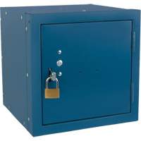 Stackable Cube Locker, 12" x 12" x 12", Steel, Blue, Knocked Down Nuna Depot Inc.