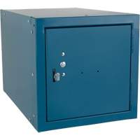Stackable Cube Locker, 12" x 18" x 12", Steel, Blue, Knocked Down Nuna Depot Inc.