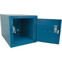 Stackable Cube Locker, 12" x 18" x 12", Steel, Blue, Knocked Down Nuna Depot Inc.