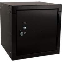 Stackable Cube Locker, 12" x 12" x 12", Steel, Black, Knocked Down Nuna Depot Inc.