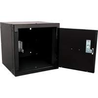 Stackable Cube Locker, 12" x 12" x 12", Steel, Black, Knocked Down Nuna Depot Inc.