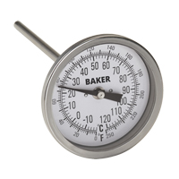 Bi-Metal Thermometers, Contact, Analogue, 0-250°F (-20-120°C) Nuna Depot Inc.