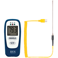 Food Thermometer with HACCP Check, Contact, Digital, -83.2 - 1999°F (-64 to 1400°C) Nuna Depot Inc.