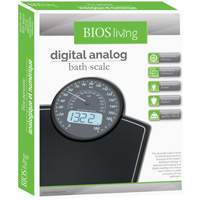 Digital Analog Scale, 396 lbs. Cap., 100 g / 0.2 lbs. Graduations Nuna Depot Inc.