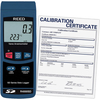 Thermo-Anemometer with ISO Certificate, Data Logging, 0.4 - 30 m/sec Air Velocity Range Nuna Depot Inc.