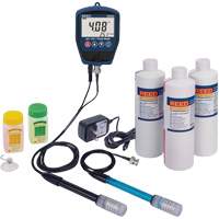 Trousse de pH/mV-m&egrave;tre R3525 avec &eacute;lectrode de potentiel redox, solution de pH/conductivit&eacute; et adaptateur de courant Nuna Depot Inc.
