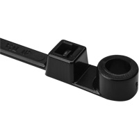 1-Piece Screw Mount Cable Ties, 12-2/5" Long, 50 lbs. Tensile Strength, Black Nuna Depot Inc.