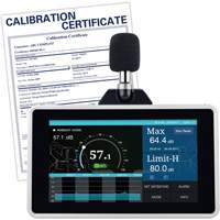 Desktop/Wall Mount Sound Level Meter with Calibration Certificate, 30 - 130 dB Measuring Range Nuna Depot Inc.