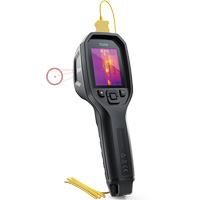 24:1 Spot IR Thermal Imaging Camera with Bullseye Laser & Type K Thermocouple, 160 x 120 pixels, -10° - 45°C (14° - 113°F), 70 mK Nuna Depot Inc.