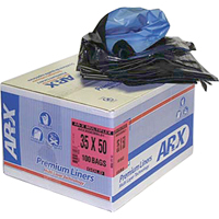 Premium Liners, 3X Strong, 42" W x 48" L, Black, 151.41 L (40 Gal.) Capacity Nuna Depot Inc.