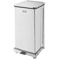 Defenders&reg; Square Step Can with Liner, Stainless Steel, 6.5 US gal. Capacity Nuna Depot Inc.