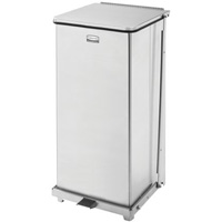 Defenders&reg; Square Step Can with Liner, Stainless Steel, 13 US gal. Capacity Nuna Depot Inc.