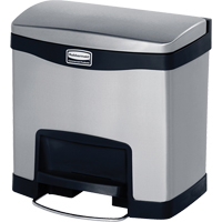 Slim Jim&reg; Waste Container, Stainless Steel, 4 US gal. Capacity Nuna Depot Inc.