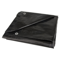 Tarp, Light Industrial Duty, Black, 6' x 8' x 8 mils Nuna Depot Inc.
