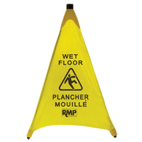 "Wet Floor" Pop-Up Safety Cone, Bilingual with Pictogram Nuna Depot Inc.