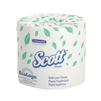 Papier hygi&eacute;nique Scott, 1 Pli, 550 Feuilles/Rouleu, Longueur 403', Blanc Nuna Depot Inc.