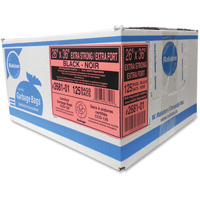 Industrial Garbage Bags, X-Strong, 36" W x 26" L, 1.17 mils, Black Nuna Depot Inc.