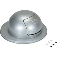 Drum Waste Disposal Top, Dome Lid, Metal, Fits Container Size: 23-1/2" Dia. Nuna Depot Inc.