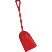One-Piece Food Processing Shovel, 14" x 17" Blade, 42-1/2" Length, Plastic, Red Nuna Depot Inc.