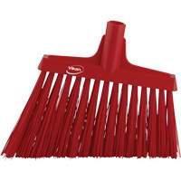 Angle Broom Head, X-Coarse Bristles, 12", Polyester, Red Nuna Depot Inc.