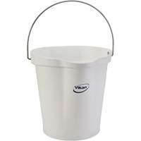 Seau hygi&eacute;nique pour service alimentaire, Blanc, 3 gal. US Nuna Depot Inc.