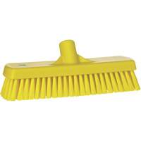 Deck & Wall Scrub Brush, Stiff Bristles, 12", Polyester, Yellow Nuna Depot Inc.