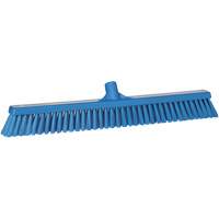 Combo Bristle Push Broom, Coarse/Fine Bristles, 24", Polyester, Blue Nuna Depot Inc.