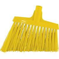Angle Broom Head, X-Coarse Bristles, 12", Polyester, Yellow Nuna Depot Inc.