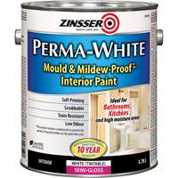 Perma-White&reg; Mold & Mildew-Proof Interior Paint, 3.78 L, Gallon, White Nuna Depot Inc.