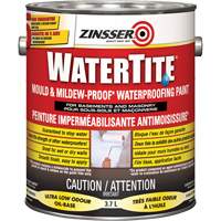 Watertite&reg; Mold & Mildew-Proof Waterproofing Paint, White, Eggshell, 3.78 L, Gallon Nuna Depot Inc.
