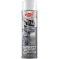 Produit de polissage et nettoyage pour l'acier inoxydable, 20 oz, Canette a&eacute;rosol Nuna Depot Inc.