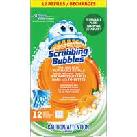 Recharge de tampons jetables dans les toilettes, pour la brosse pour cuvettes Scrubbing Bubbles Fresh Brush, Recharge Nuna Depot Inc.