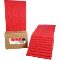 Tampon de nettoyage pour tapis, 14" x 20", Lustrage/Nettoyage, Rouge Nuna Depot Inc.