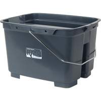 Dual Compartment Bucket, 4.75 US Gal. (19 qt.) Capacity, Grey Nuna Depot Inc.