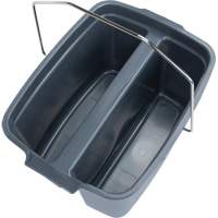Dual Compartment Bucket, 4.75 US Gal. (19 qt.) Capacity, Grey Nuna Depot Inc.