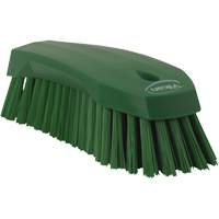 Large Angled Hand Brush, Stiff Bristles, 8" Long, Green Nuna Depot Inc.