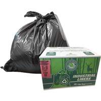 EcoLogo&reg; Garbage Bags, X-Strong, 48" W x 60" L, Clear, 246.05 L (65 Gal.) Capacity Nuna Depot Inc.